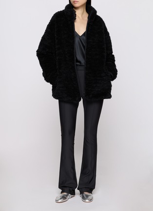 SKIMS | Faux Fur Oversized Mock Neck Jacket | Women | Lane Crawford