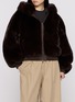 Figure View - Click To Enlarge - SKIMS - Faux Fur Zip Up Jacket