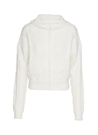 Main View - Click To Enlarge - SKIMS - Sweater Knit Shrunken Zip Up Hoodie