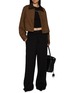 Back View - Click To Enlarge - SKIMS - Cotton Fleece Double Waistband Pants