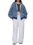 Back View - Click To Enlarge - SKIMS - Cotton Fleece Double Waistband Pants