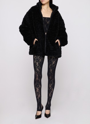 Back View - Click To Enlarge - SKIMS - Knit Lace Cropped Cami