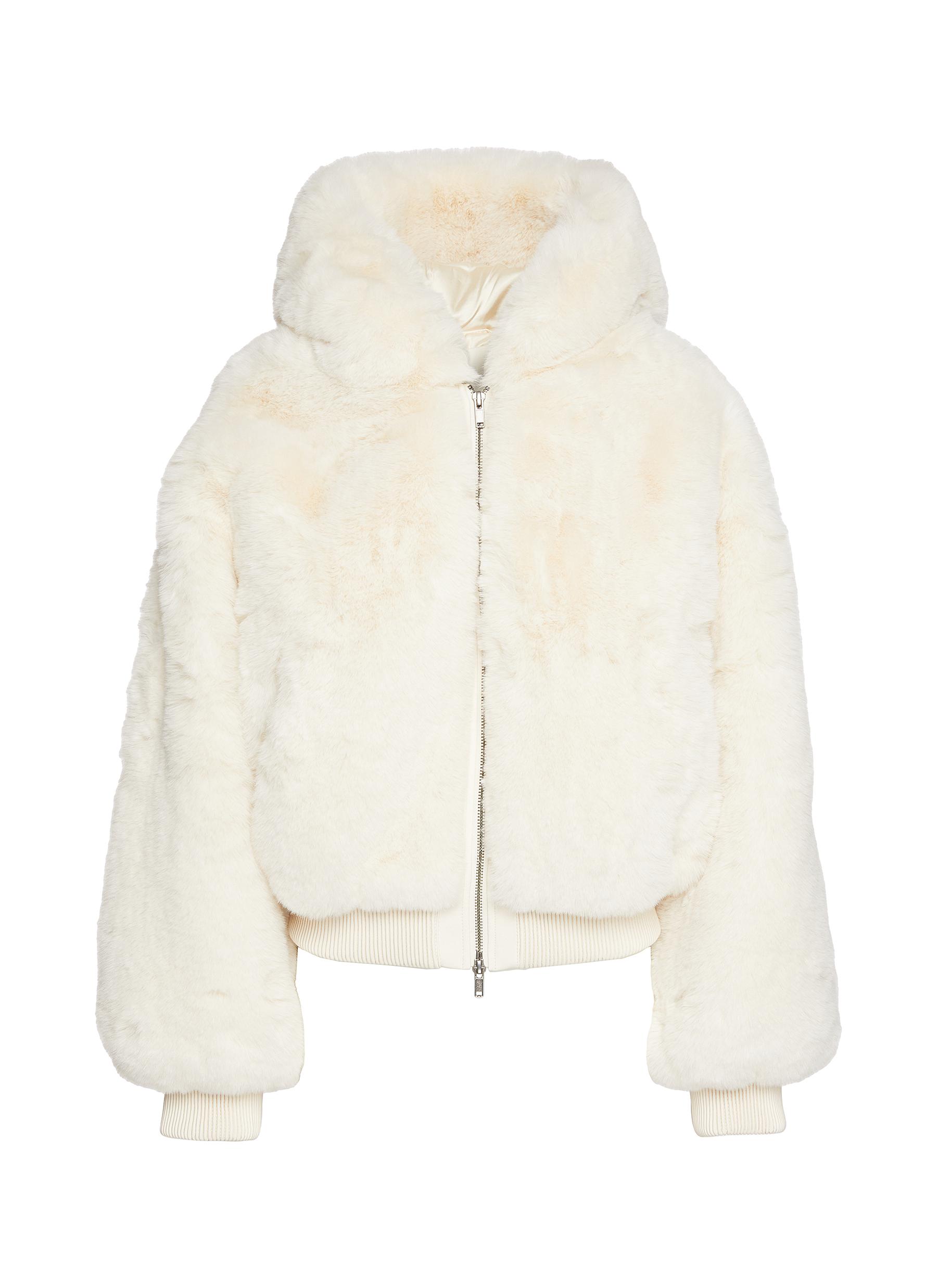 SKIMS | Faux Fur Zip Up Jacket | Women | Lane Crawford