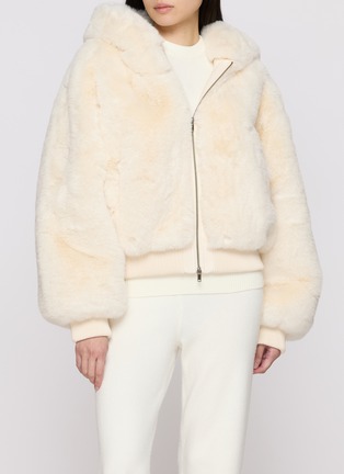 Figure View - Click To Enlarge - SKIMS - Faux Fur Zip Up Jacket