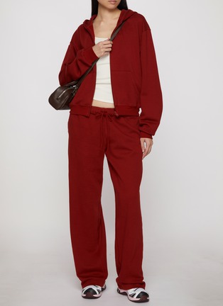 Back View - Click To Enlarge - SKIMS - Cotton Fleece Classic Straight Leg Pants