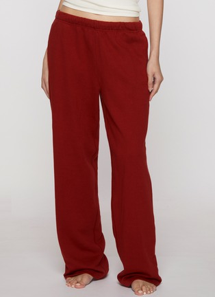 Figure View - Click To Enlarge - SKIMS - Cotton Fleece Classic Straight Leg Pants