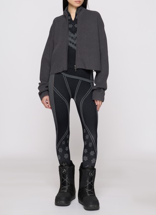 Back View - Click To Enlarge - SKIMS - First Layers Half Zip Long Sleeve Top