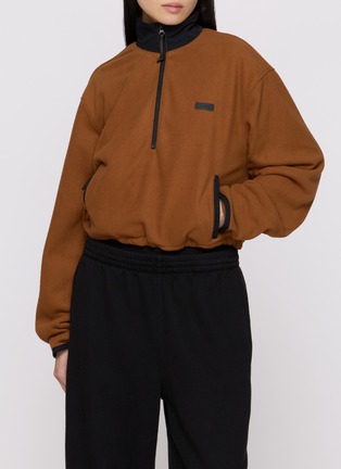 Figure View - Click To Enlarge - SKIMS - Outdoor Fleece Half Zip Pullover
