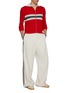 Figure View - Click To Enlarge - ADIDAS - x Wales Bonner Striped Knit Track Top