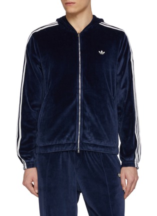 Main View - Click To Enlarge - ADIDAS - X Wales Bonner Velour Cotton Blend Track Jacket