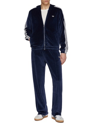 Figure View - Click To Enlarge - ADIDAS - X Wales Bonner Velour Cotton Blend Track Pants