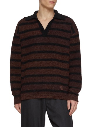 Main View - Click To Enlarge - WOOYOUNGMI - Striped Polo Shirt