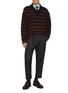 Figure View - Click To Enlarge - WOOYOUNGMI - Striped Polo Shirt