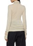 Back View - Click To Enlarge - BARENA - Turtleneck Fine Wool Silk Knit Top