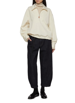 Figure View - Click To Enlarge - BARENA - Turtleneck Fine Wool Silk Knit Top