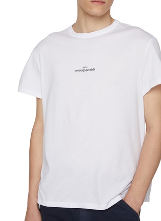 - MAISON MARGIELA - Inverted Logo Cotton T-Shirt