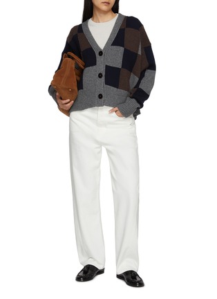 Figure View - Click To Enlarge - NACKIYÉ - Icebreaker Patch Wool Cashmere Knit Cardigan