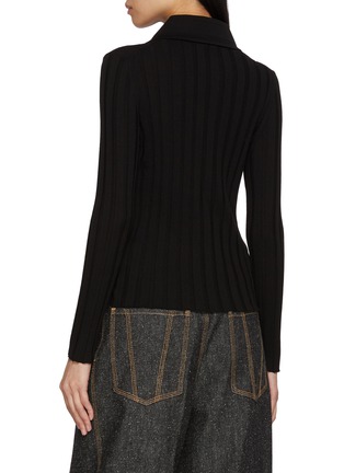 Back View - Click To Enlarge - NACKIYÉ - Sugarman Long Sleeved Knit Polo