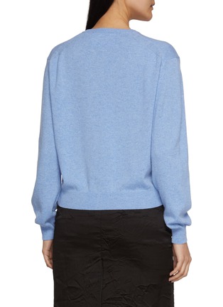 Back View - Click To Enlarge - NACKIYÉ - Sea Shell Cashmere Knit Cardigan
