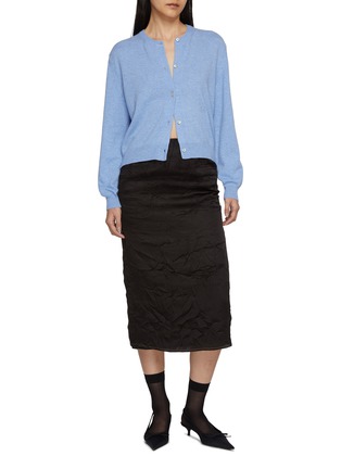 Figure View - Click To Enlarge - NACKIYÉ - Sea Shell Cashmere Knit Cardigan