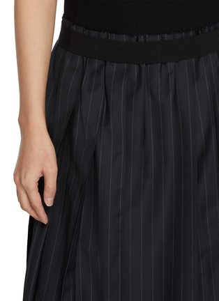  - NACKIYÉ - Joan Asymmetric Pleated Striped Skirt
