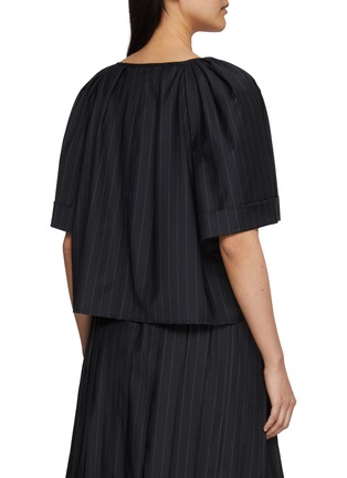 Back View - Click To Enlarge - NACKIYÉ - Grand Bazaar Short Sleeve Striped Top