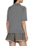 Back View - Click To Enlarge - NACKIYÉ - Short Sleeve Wool Silk Knit Polo Top