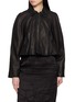 NACKIYÉ Pixie Paneled Cropped Leather Jacket
