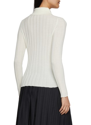 Back View - Click To Enlarge - NACKIYÉ - Sugarman Polo Collar Wool Knit Top