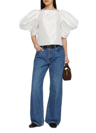 Figure View - Click To Enlarge - NACKIYÉ - Lolita Puff Sleeve Silk Top