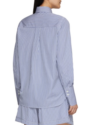 Back View - Click To Enlarge - NACKIYÉ - Saville Striped Cotton Shirt