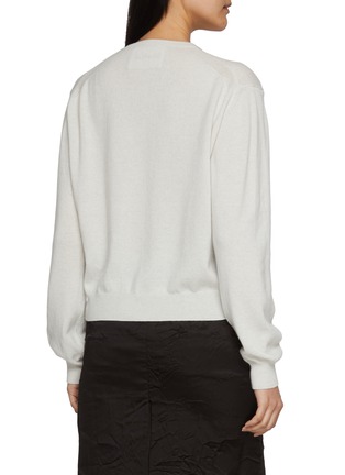 Back View - Click To Enlarge - NACKIYÉ - Sea Shell Cashmere Knit Cardigan