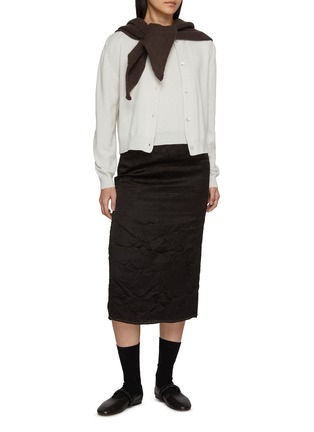 Figure View - Click To Enlarge - NACKIYÉ - Sea Shell Cashmere Knit Cardigan