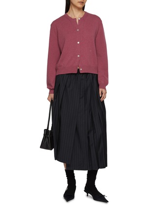 Figure View - Click To Enlarge - NACKIYÉ - Sea Shell Cashmere Knit Cardigan