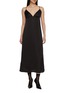 Main View - Click To Enlarge - NACKIYÉ - Lily V-Neck Adjustable Strap Slip Dress