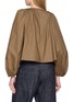 Back View - Click To Enlarge - NACKIYÉ - Grand Bazaar Pearl Pin Wool Blend Mini Top
