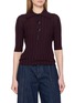 NACKIYÉ Sugarman Wool Polo Knit Top