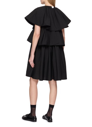 Back View - Click To Enlarge - NACKIYÉ - Lilypond Layered Mini Dress