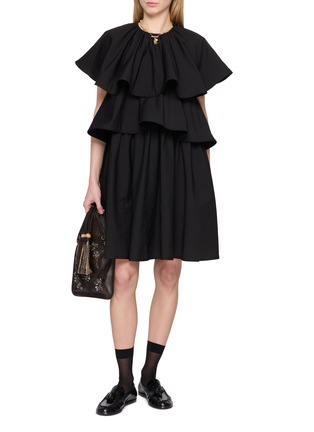 Figure View - Click To Enlarge - NACKIYÉ - Lilypond Layered Mini Dress