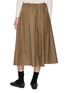 Back View - Click To Enlarge - NACKIYÉ - Summer Wine Cotton Midi Skirt
