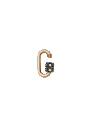 Detail View - Click To Enlarge - MARLA AARON - Consuelo 14K Gold Diamond Lock Charm
