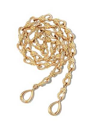 Main View - Click To Enlarge - MARLA AARON - Large True Lover's Knot Handmade 18K Gold Necklace Chain