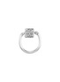 Main View - Click To Enlarge - MARLA AARON - Embossed Chubby Trundle Lock Sterling Silver Ring — Size US 5.5