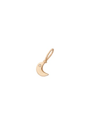Main View - Click To Enlarge - MARLA AARON - Itty Bitty Moon 14K Gold Diamond Charm