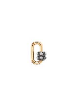 Main View - Click To Enlarge - MARLA AARON - Baby Consuelo Lock 14K Gold Diamond Charm