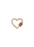 Main View - Click To Enlarge - MARLA AARON - Stoned 14K Rose Gold Ruby Baby Heartlock