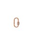 Main View - Click To Enlarge - MARLA AARON - Medium Stoned 14K Rose Gold Diamond Lock