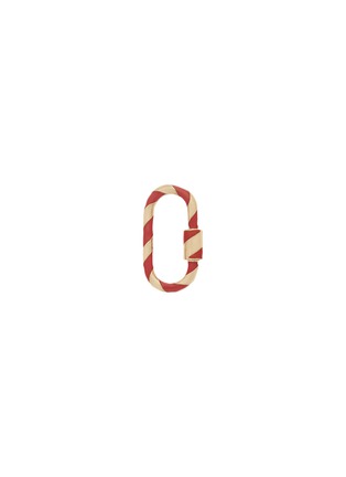 Main View - Click To Enlarge - MARLA AARON - Medium Red Enamel 14K Gold Lock