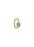Main View - Click To Enlarge - MARLA AARON - Medium Stoned Chubby 14K Gold Diamond Emerald Lock