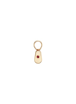 Main View - Click To Enlarge - MARLA AARON - 14K Gold Ruby Baby Pulley Charm